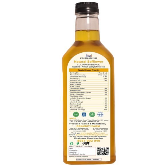 Safflower Oil 2 Liter