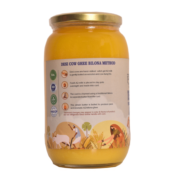 Desi Cow A2 Bilona Ghee 1 Liter