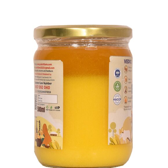 Desi Cow A2 Bilona Ghee 500 prakritifarm 580x580